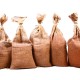6 Filled Hessian Sandbags