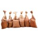 6 Filled Hessian Sandbags
