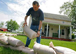 Sand Bag Wall Flood Protection