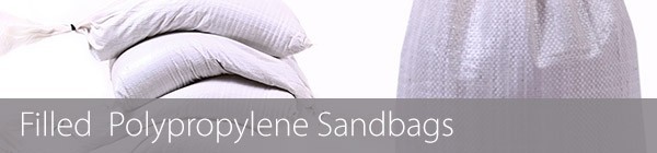 Filled Poly Sandbags